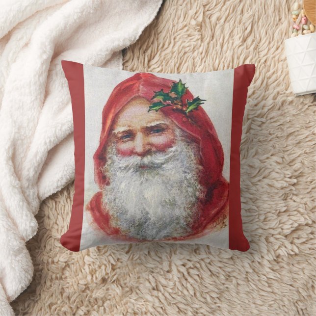 Coussin classique Père Noël Fine Art Portrait (Couverture)