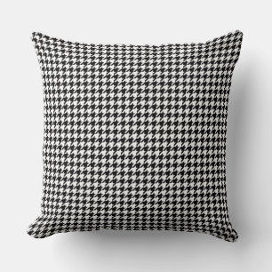 Coussin Classique petit damier noir et blanc