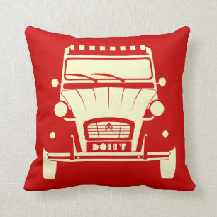Coussin classique rouge de chariot de Citroen 2CV