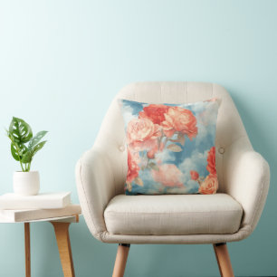 Coussin Classiques - Roses roses et rouges angéliques dans