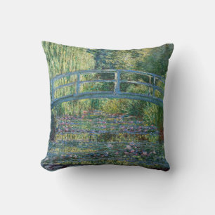 Coussin Claude Monet - Bassin aux Nymphéas, Harmonie Verte
