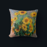 Coussin Claude Monet - Bouquet de tournesols<br><div class="desc">Bouquet de tournesols / Bouquet de tournois - Claude Monet,  Huile sur toile,  1881</div>