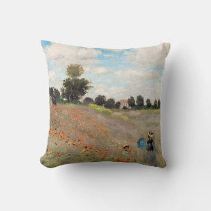 Coussin Claude Monet - Champ de pavot