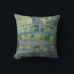 Coussin Claude Monet - Eau Lily étang, Harmonie verte<br><div class="desc">Etang Lily,  Harmonie Verte / Le Bassin aux Nympheas,  Harmonie Verte par Claude Monet en 1899</div>
