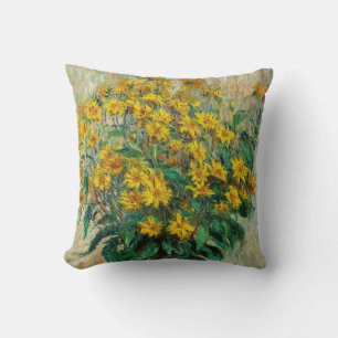 Coussin Claude Monet - Fleurs de topinambour
