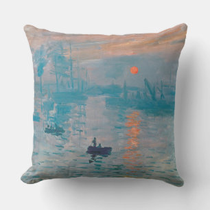 Coussin Claude Monet Impression Soleil Levant Français