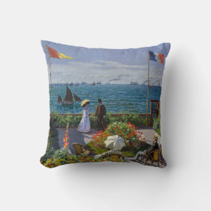 Coussin Claude Monet - Jardin à Sainte-Adresse