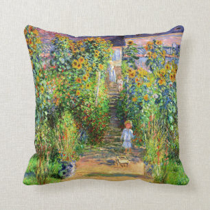 Coussin Claude Monet : Jardin du Monet à Vétheuil