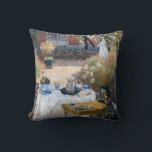 Coussin Claude Monet - Le déjeuner, panneau décoratif<br><div class="desc">Le déjeuner,  panneau décoratif / Le dejeuner,  panneau décoratif - Claude Monet,  1873</div>