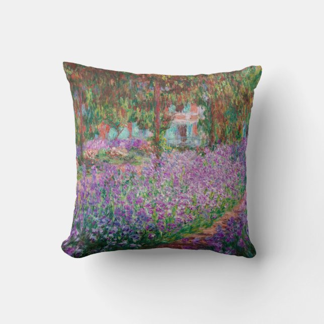 Coussin Claude Monet - Le jardin de l'artiste à Giverny (Recto)