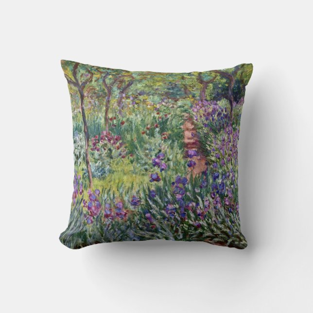 Coussin Claude Monet - Le jardin de l'artiste à Giverny (Recto)