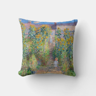 Coussin Claude Monet - Le jardin de l'artiste à Vetheuil