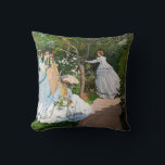 Coussin Claude Monet - Les femmes dans le jardin<br><div class="desc">Femmes dans le jardin / Femmes au jardin - Claude Monet,  Huile sur toile,  1866</div>