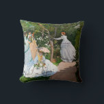 Coussin Claude Monet - Les femmes dans le jardin<br><div class="desc">Femmes dans le jardin / Femmes au jardin - Claude Monet,  Huile sur toile,  1866</div>