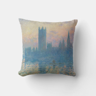 Coussin Claude Monet Les maisons du Parlement Coucher de s