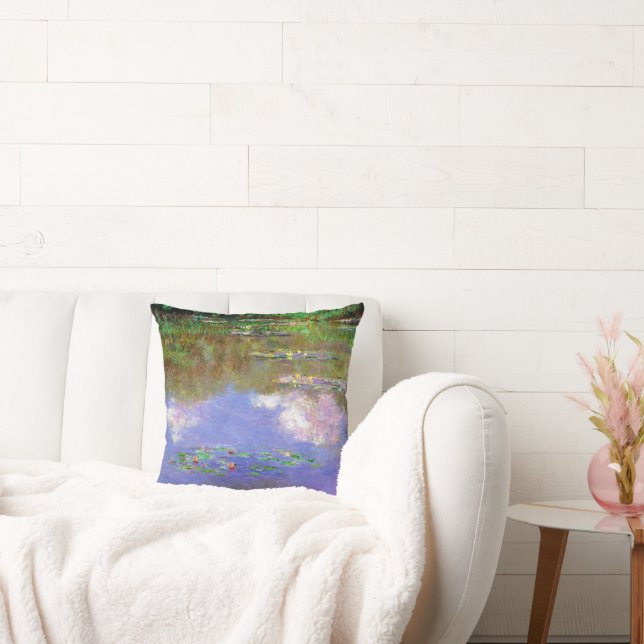 Coussin Claude Monet - Nymphéas, Les Nuages, (Canapé)