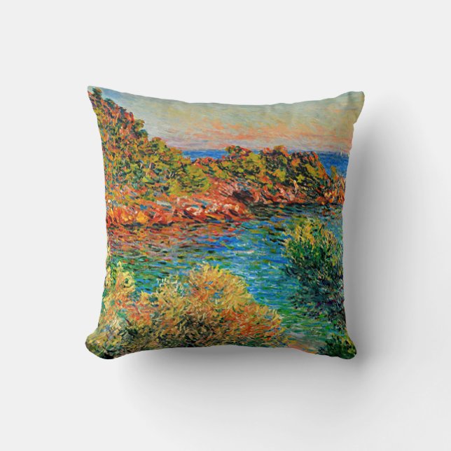Coussin Claude Monet - Près de Monte Carlo, (Recto)