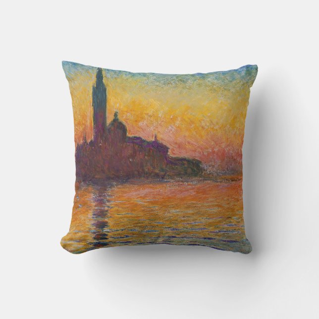Coussin Claude Monet - San Giorgio Maggiore à Dusk (Recto)