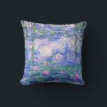 Coussin Claude Monet Water Lilie L'Art Impressionniste Fra<br><div class="desc">Claude Monet Water Lilies Art French Impressionist Water Lilies (ou Nympheas) est une série d'environ 250 peintures à l'huile de l'impressionniste français Claude Monet. Les peintures représentent le jardin fleuri de Monet à Giverny.</div>