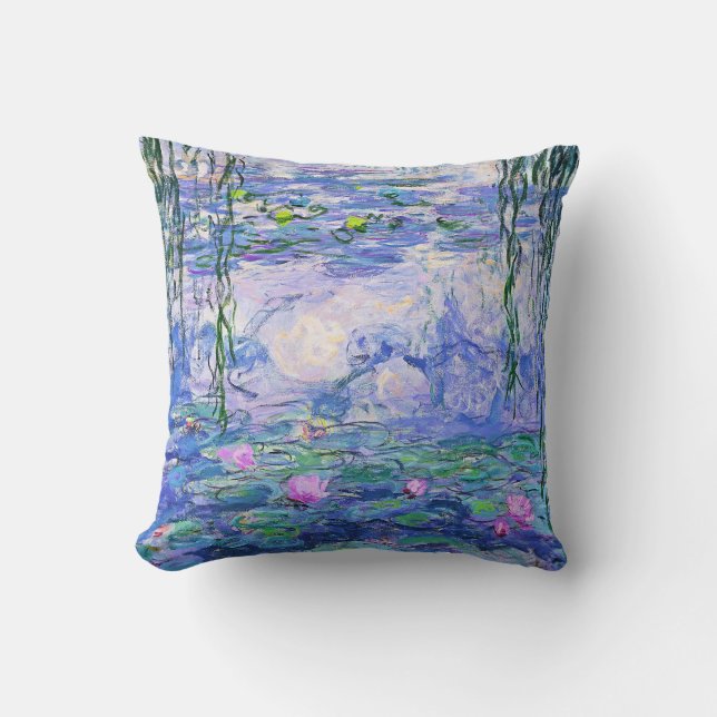 Coussin Claude Monet Water Lilie L'Art Impressionniste Fra (Recto)