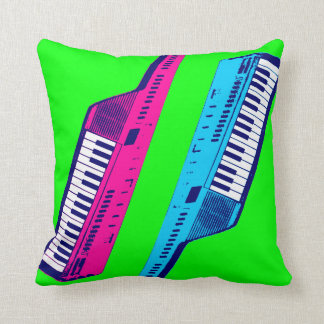 Coussin Clavier de néon Vintage des années 80 Corey Tiger