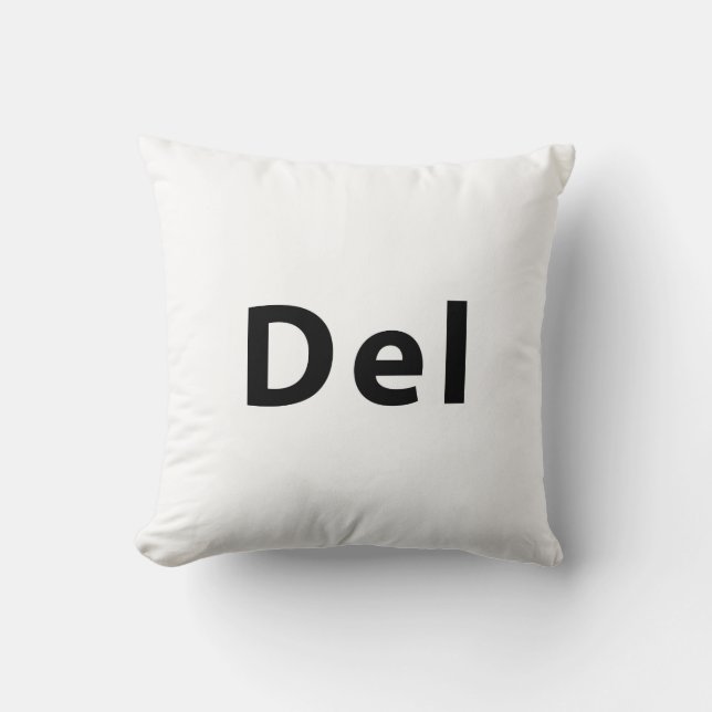 Coussin Clavier - Del (Recto)