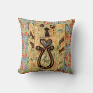 Coussin Clavier et coeur