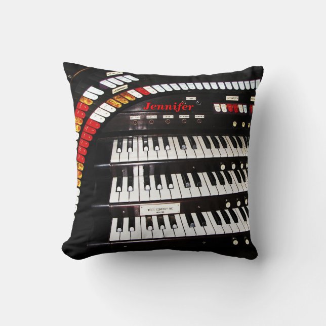 Coussin Clavier, nom, Carré de l'organe antique (Recto)