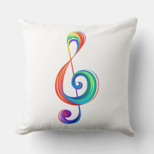 Coussin Clé arc-en-ciel