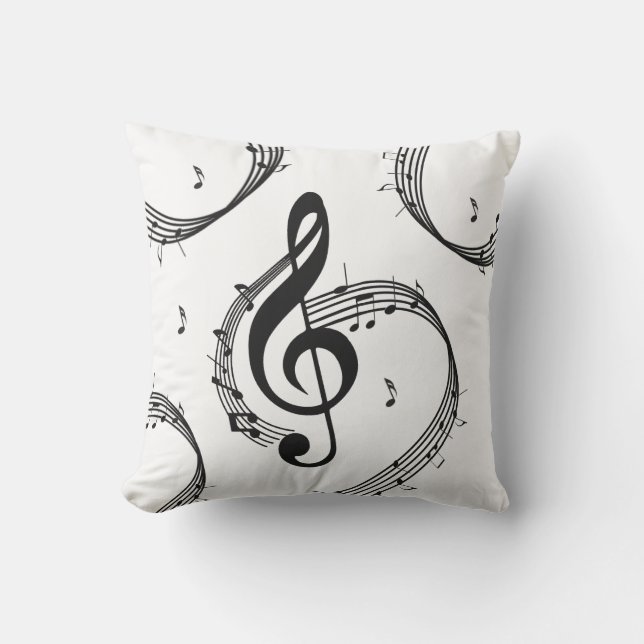 Coussin Clé de Sol Climatique (Recto)