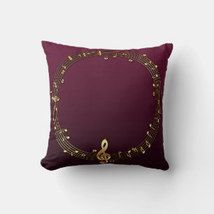 Coussin Clé de violon élégante