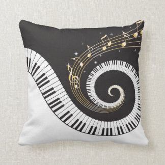 Coussin Clés de tourbillonnement de piano