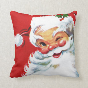 Coussin clignotant vintage gai de Père Noël