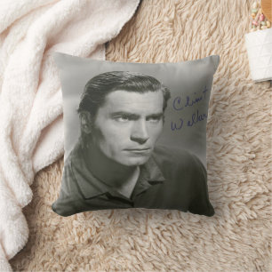 Coussin clint walker signé