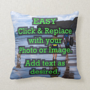 Coussin Cliquez et remplacez facilement l'image pour créer