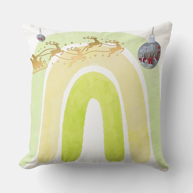 Coussin Cloche de Noël douce simple drôle mignonne (Recto)