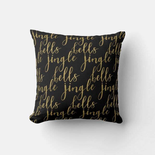 Coussin CLOCHES DE NOËL / QUELLE DIVERTISSEMENT Double fac (Recto)