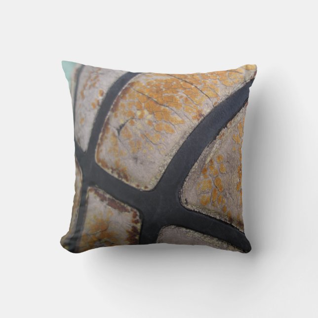 Coussin Closeup du vieux Worn Out Basketball (Recto)