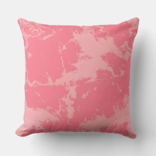 Coussin Cloud marbré rose abstrait