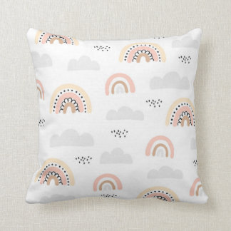 Coussin Clouds Pastel & Boho Rainbows Cushion