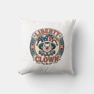 Coussin Clown de la Liberté Patriotique Patriotique Clownc