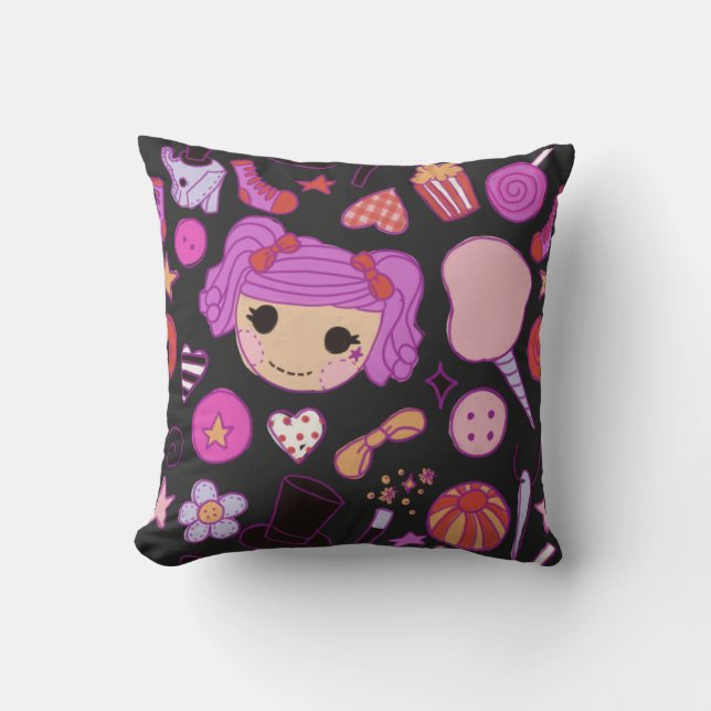 Coussin clowncore circus doll (Recto)