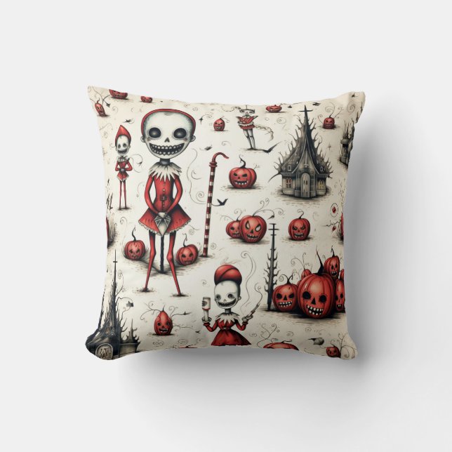 Coussin Clowns gothiques (Recto)