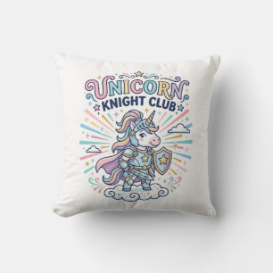 Coussin Club Chevalier Licorne Imprimé Prêt Vêtement Graph