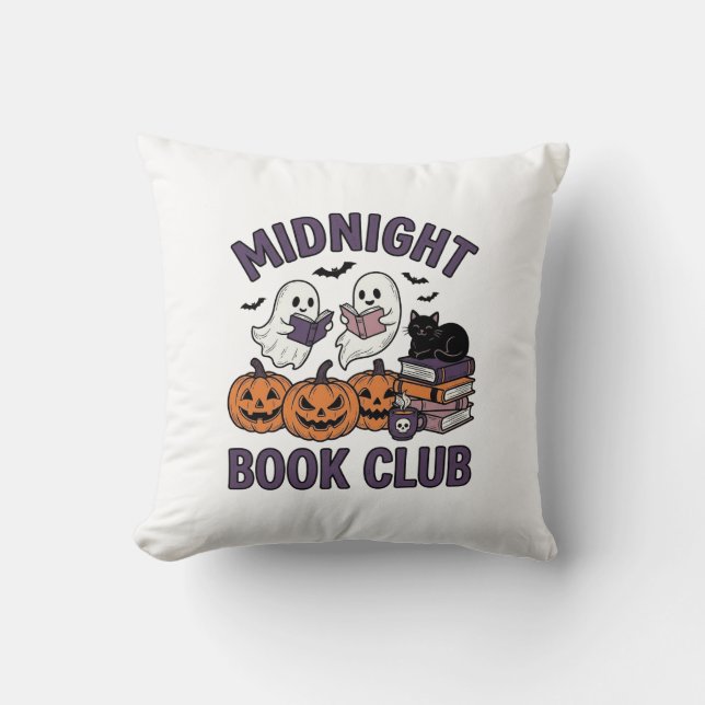 Coussin Club de lecture de minuit pour la conception de le (Recto)