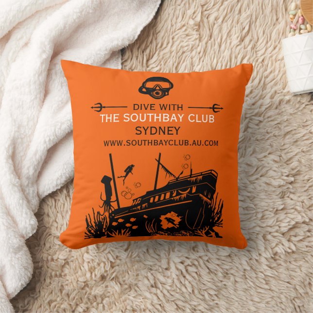 Coussin Club de plongée nautique (Couverture)