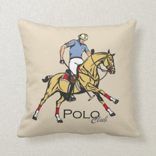 Coussin club de polo équestre
