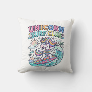 Coussin Club de surf Licorne