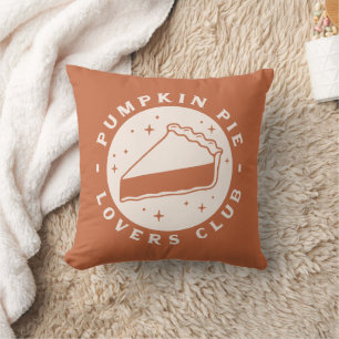 Coussin Club des amateurs de tartes citrouilles