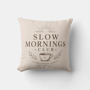 Coussin Club des Matins Calmes Esthétique Cosy Café Design